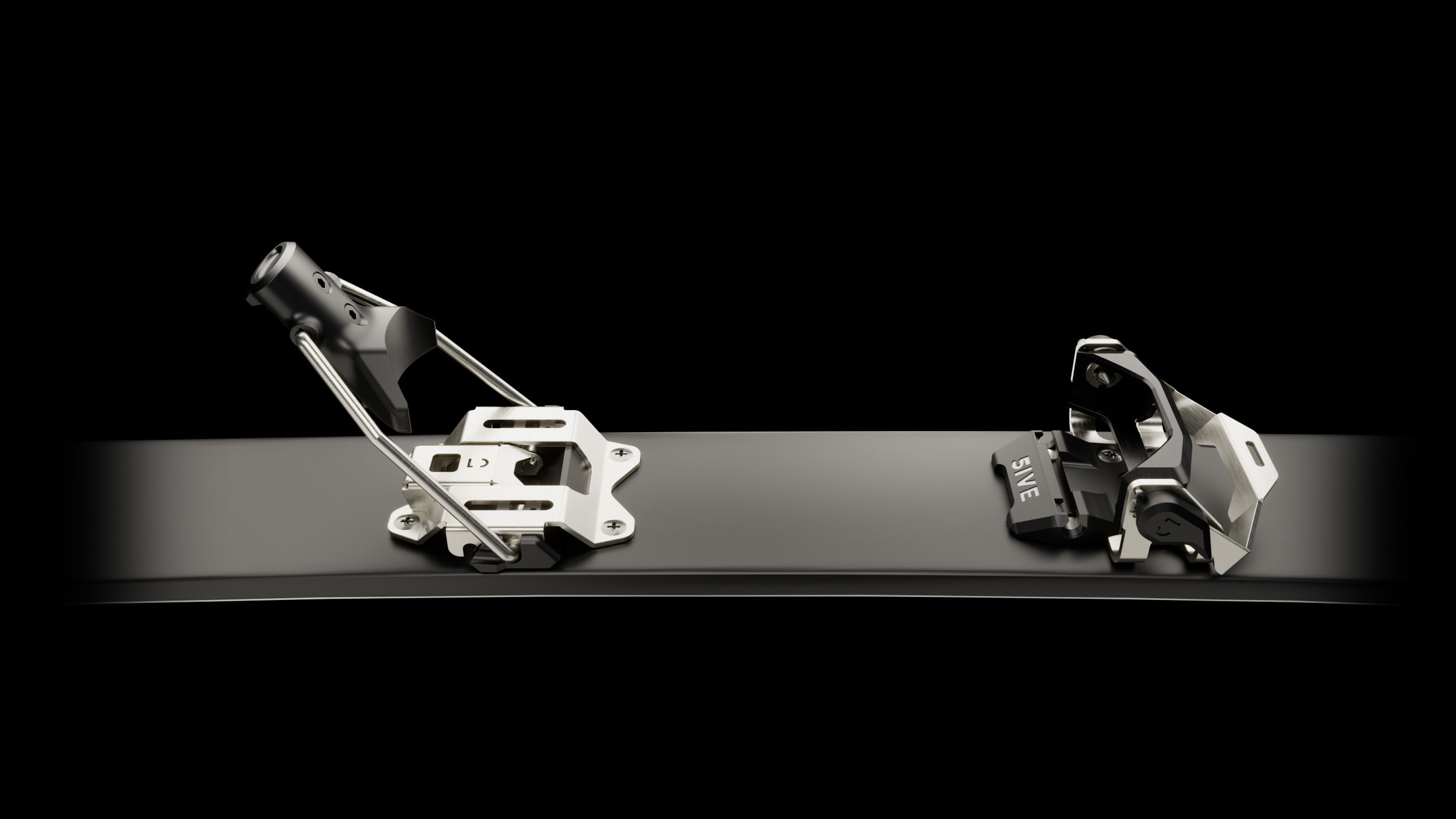 Close-up of the FIRST.ERA ULTRA binding by 5ive Sports